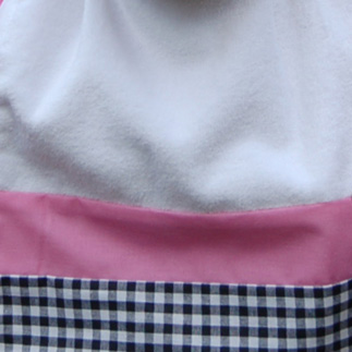 trappelzak 80 (zwart+roze)