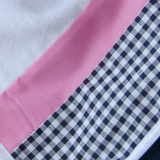 trappelzak 100 (zwart+roze)