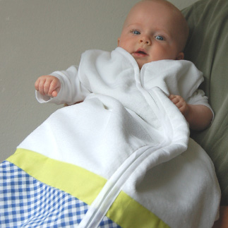 trappelzak 100 (blauw+lime)