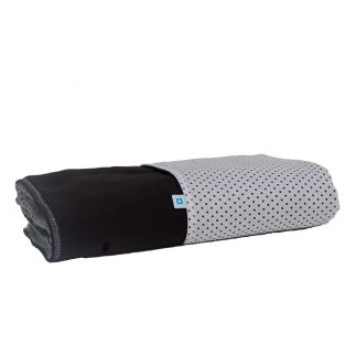 fleecedekentje (zw/wit stipje)