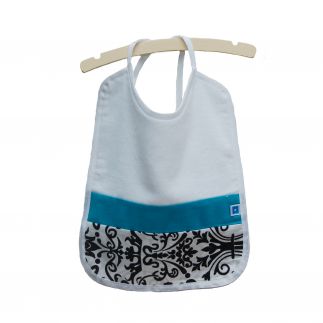 slabbetje (zw bloem turkoois)