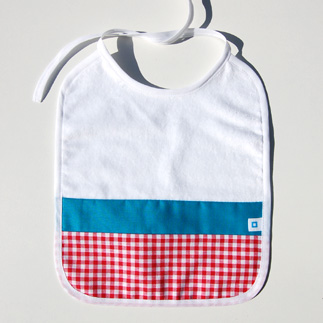 slabbetje (rood+turkoois)