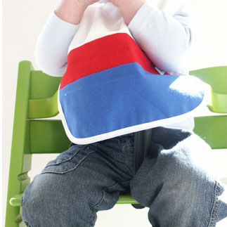 slabbertje (blauw+rood)