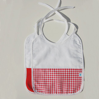 slabbetje check (rood)