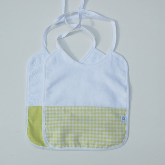 slabbertje check (lime)